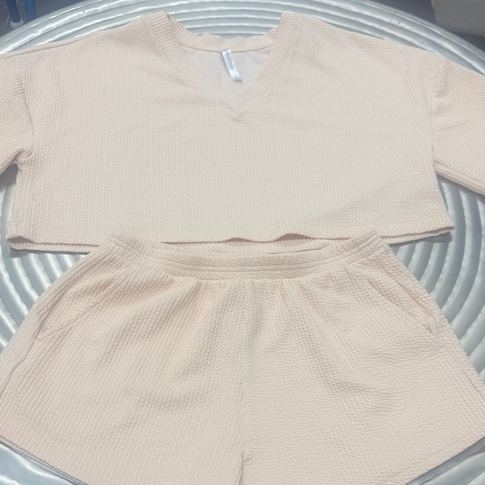 Fabletics Beige Lounge Set